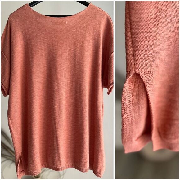 Black Tape_ Oversized Knit Top Small Soft Mocha - Picture 4 of 7